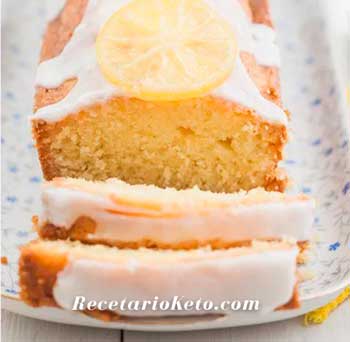 recetas keto budin con glaseado de limon