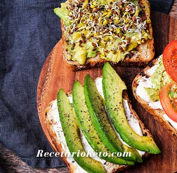 recetas keto pan avocado